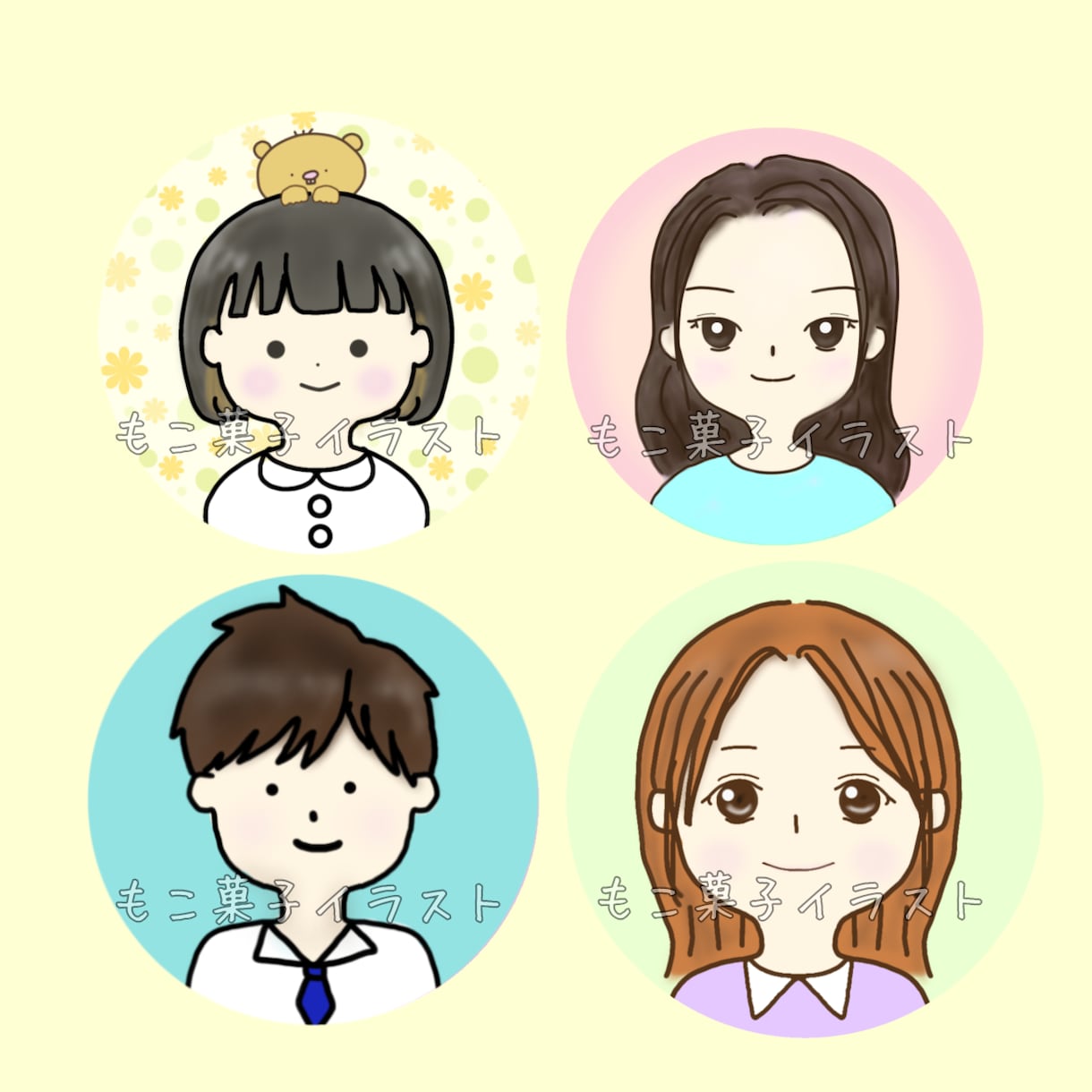 温かみを伝えるアイコンイラスト描きます あなたの温かみを伝えるアイコン制作 イメージ4