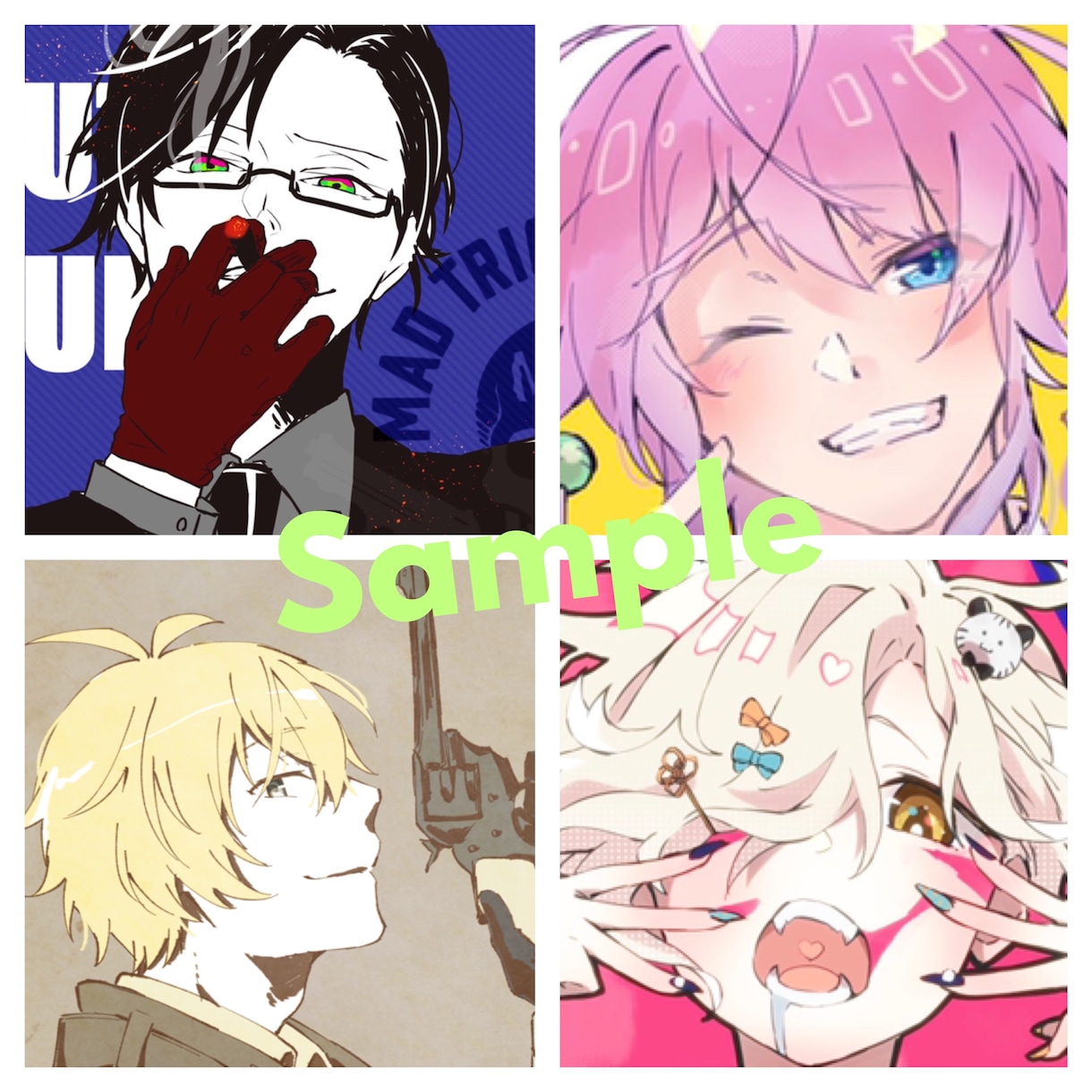 かわいいorかっこいいアイコンお描きします キラキラ、ふわふわ、タレ目、可愛い子が得意です！ イメージ2