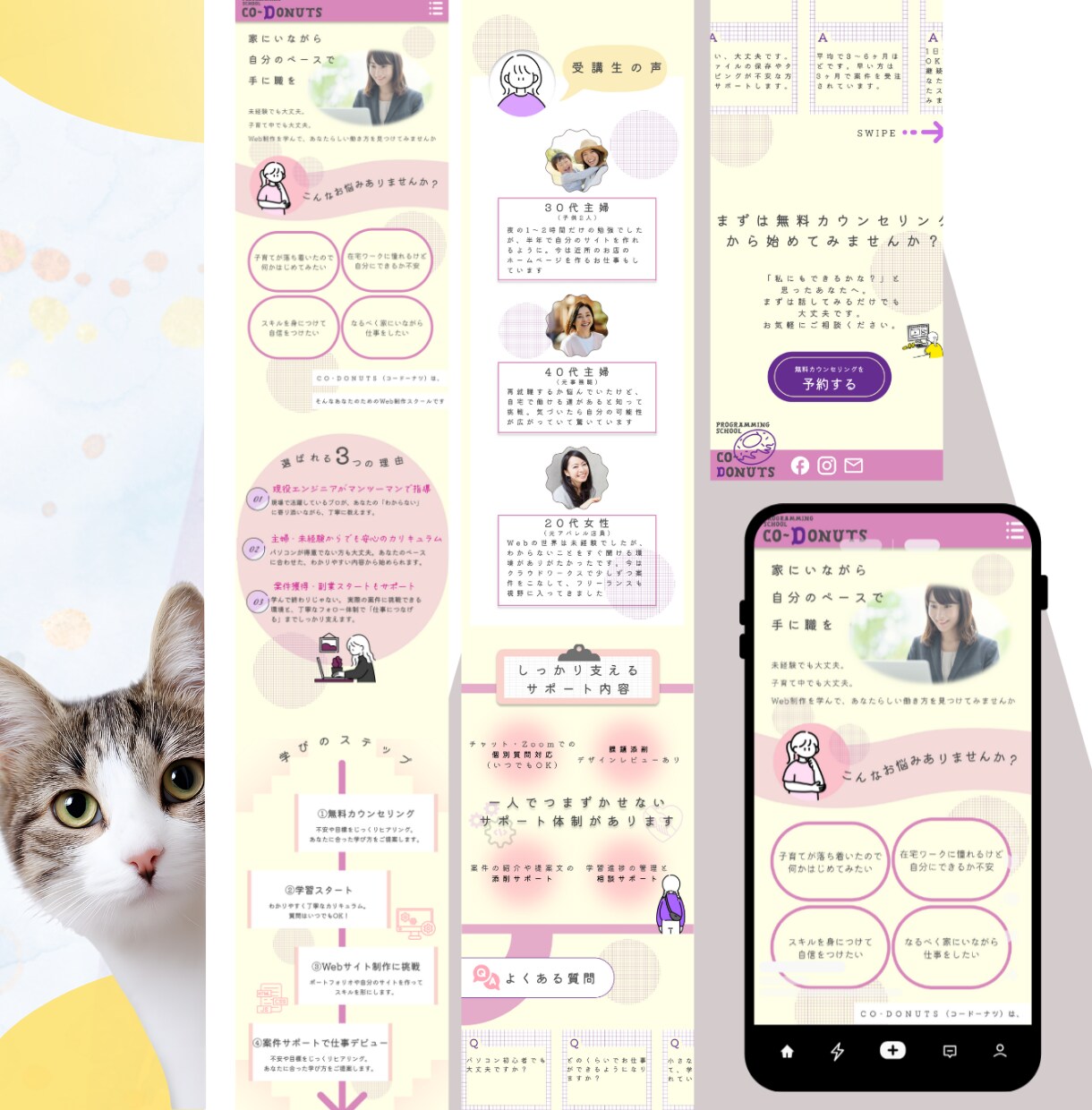 低価格でスピーディーにLP制作いたします ココナラ出品記念キャンペーンとして修正無制限にてお届け！ イメージ3