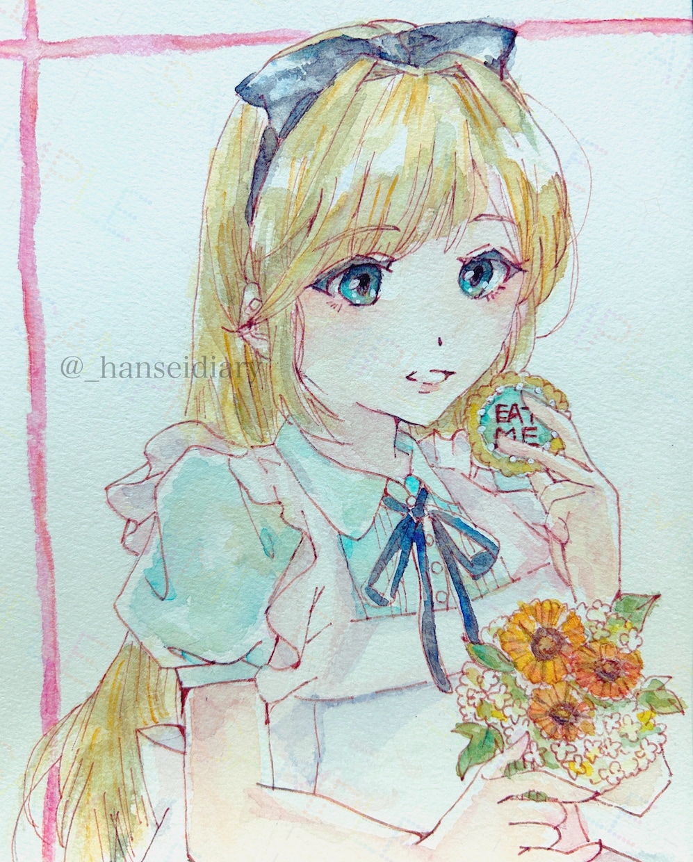 水彩画で一枚絵を描きます 創作キャラお描きします(原画とデータ付) イメージ3