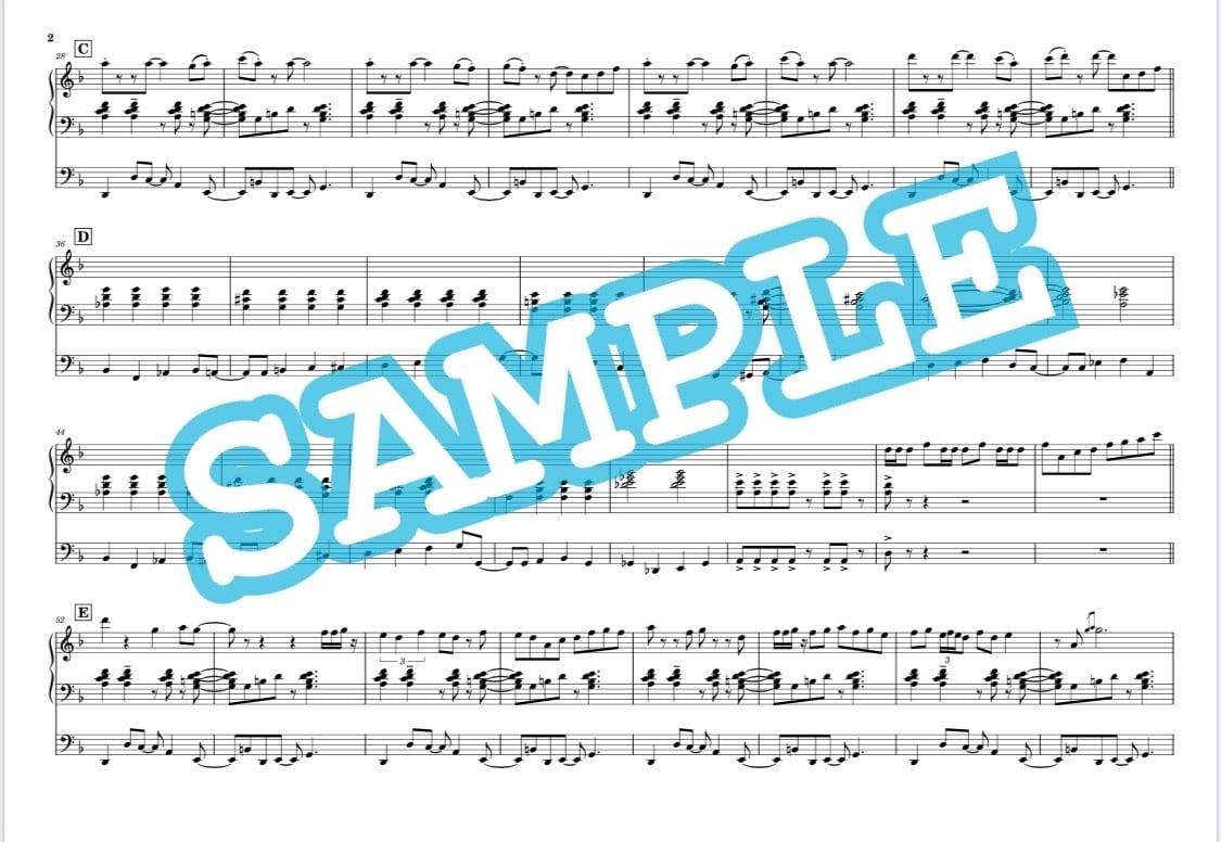 エレクトーンソロの楽譜・データ作成します J-popからインストまで様々なジャンルに対応致します！！ イメージ2
