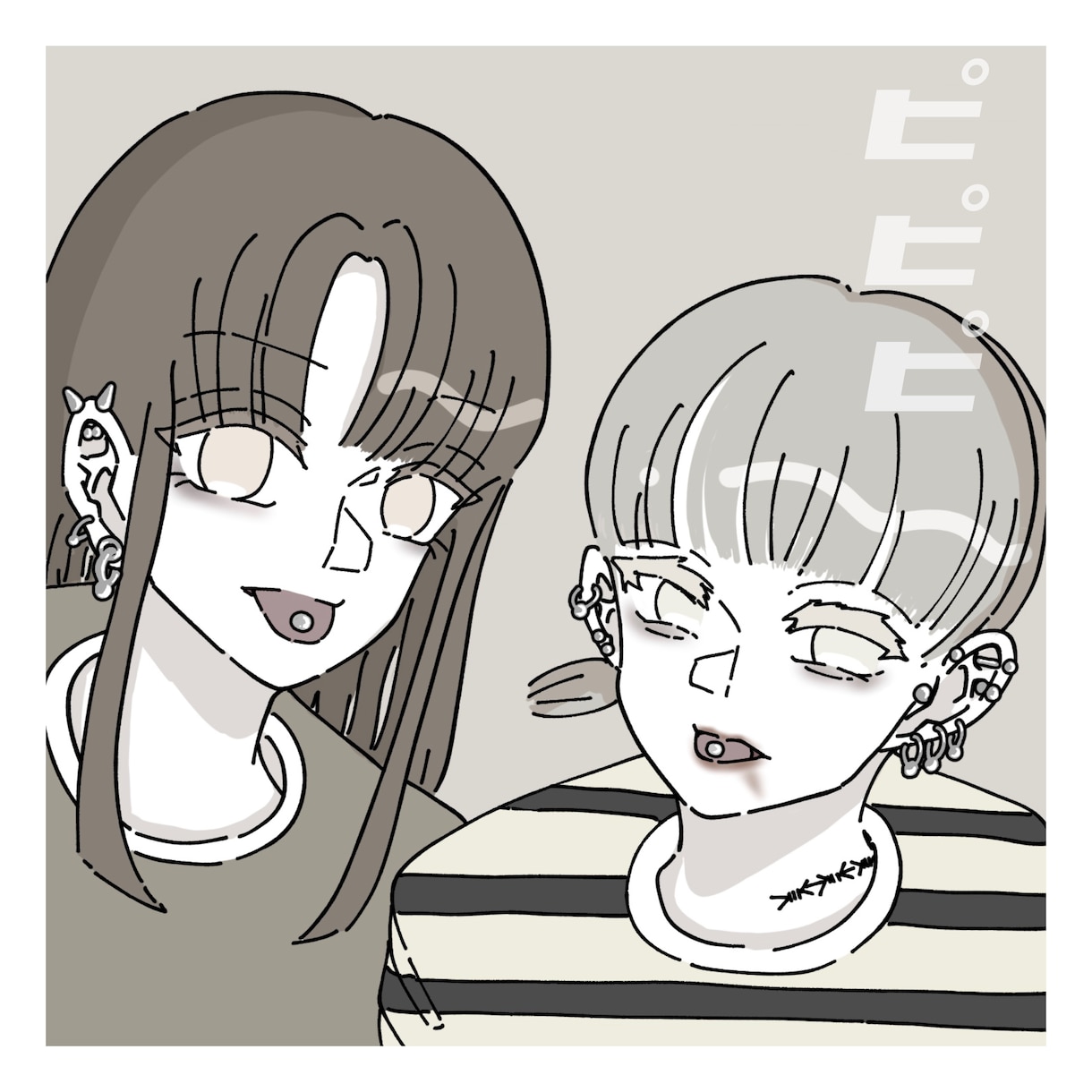 ミニキャラ、アイコンお描きします ゆるゆる色素薄めなキャラクター、似顔絵お描きします。 イメージ8