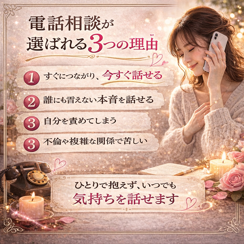 離れられない恋の苦しさを聞きます その苦しさ、一人で抱えなくて大丈夫です イメージ3