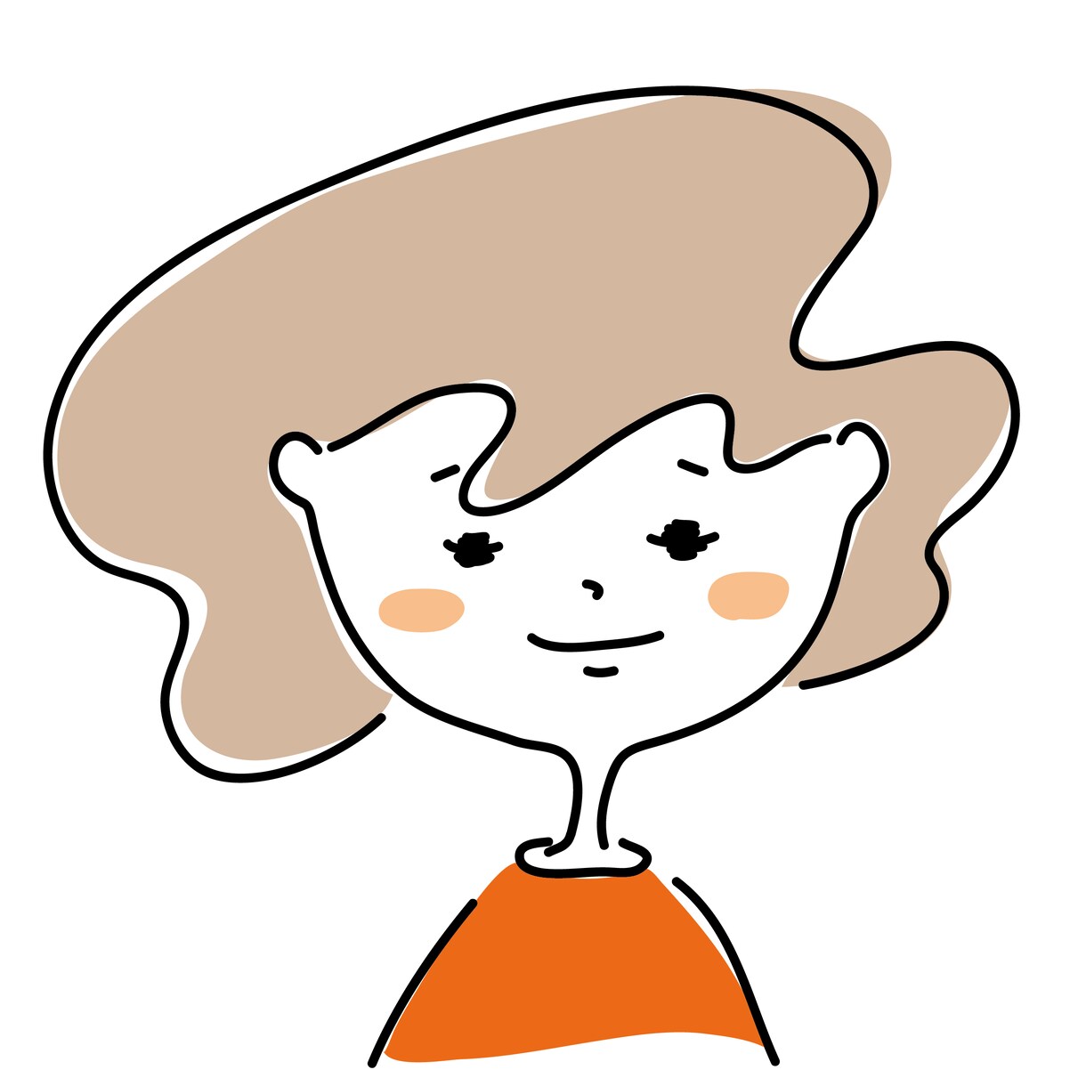 SNSのアイコン用、ゆるかわなイラストを描きます あなたの似顔絵イラストを、ゆるくかわいく描きます！ イメージ2