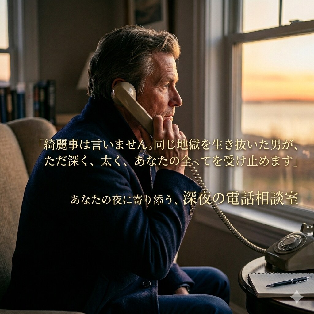 深夜の電話相談。　理不尽な孤独に寄り添います 相談、愚痴、どんな話でも大丈夫ですよ！ イメージ1