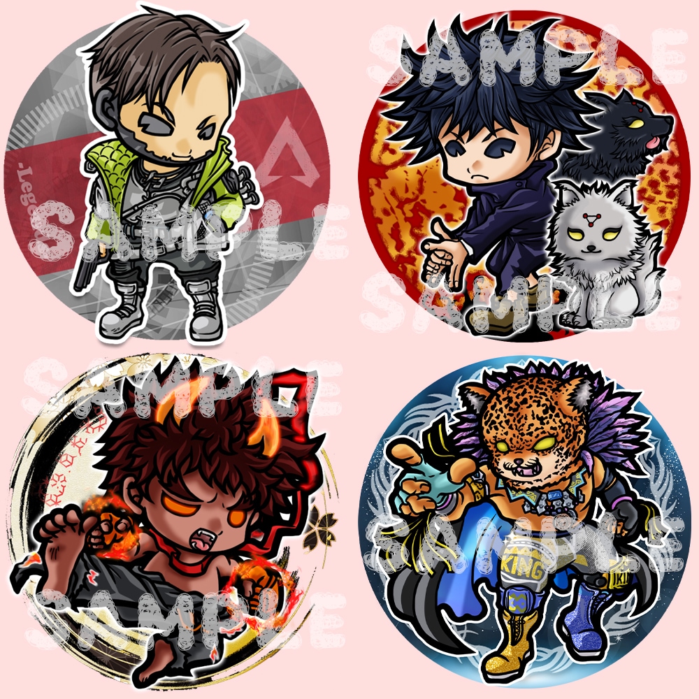 ミニマム★SNS用の超デフォルメアイコンを描きます シールやアクリルプレートにしてもかわいいデフォルメです♪ イメージ5