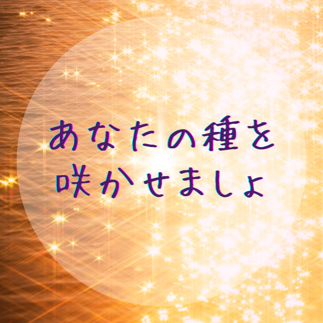 あなたの才能の種そこにあります あなたの中の種に気付きましょ。 イメージ1