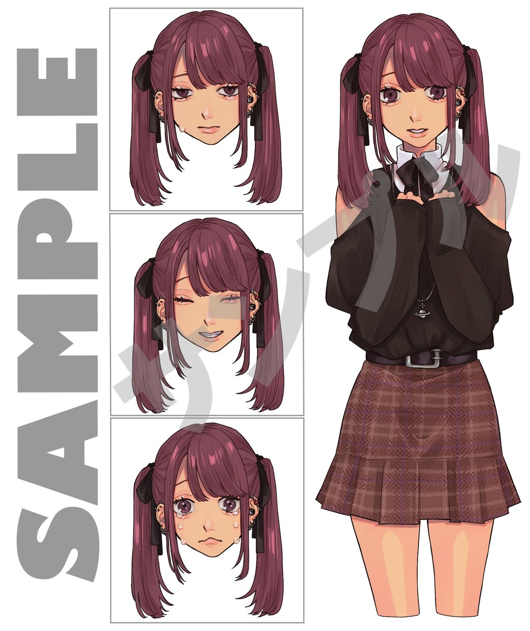 TRPG用の立ち絵(表情差分有りも可)を制作します ご相談内容によって表情差分種類対応させていただきます。 イメージ2