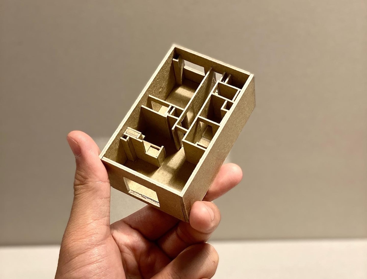 新築祝いや記念の建築模型を作成します 住まいの歴史を残しませんか？間取り図から製作可能です イメージ3