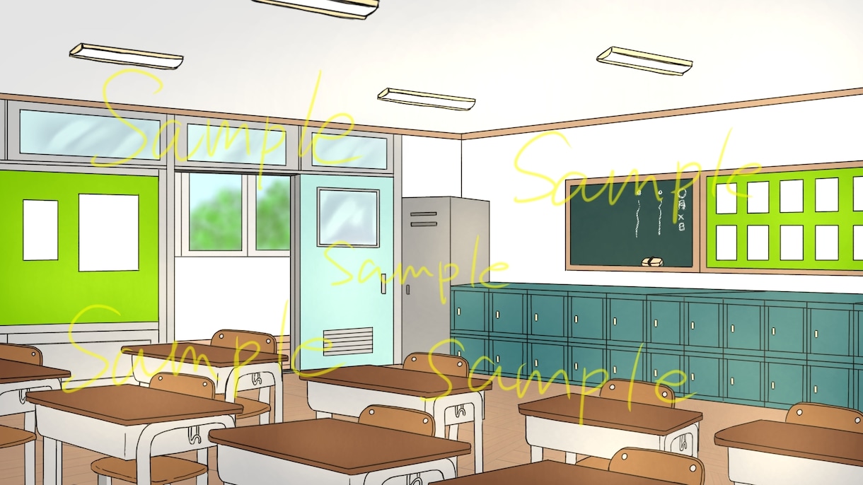 教室、喫茶店、風景など背景描きます ゲームやイラストの背景や、SNSのヘッダーなどに イメージ2