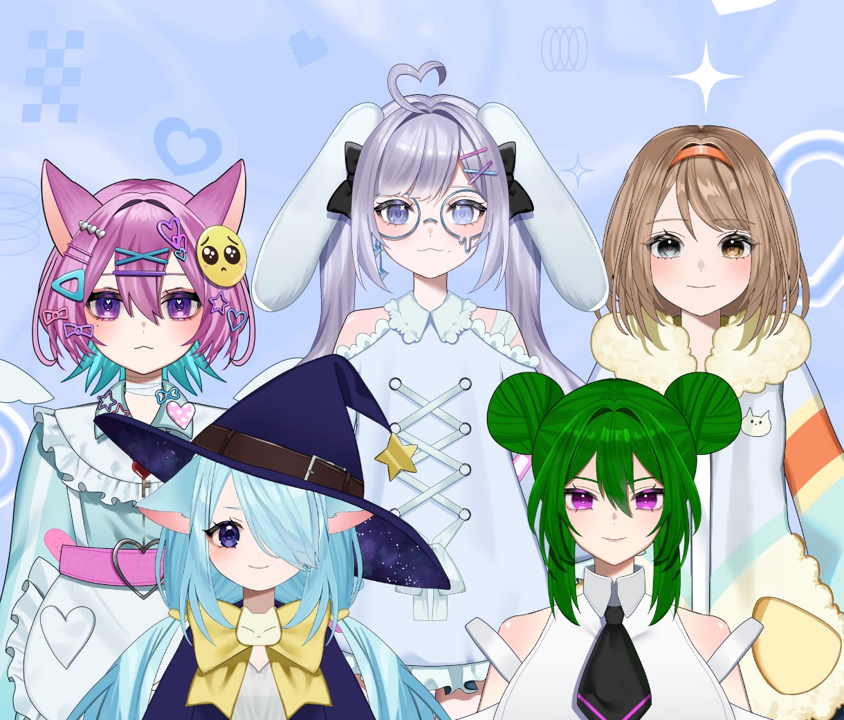 企業実績有！これで全部揃う！Vtuber制作します イラスト・モデリング・キービジュ・三面図全部込み イメージ3
