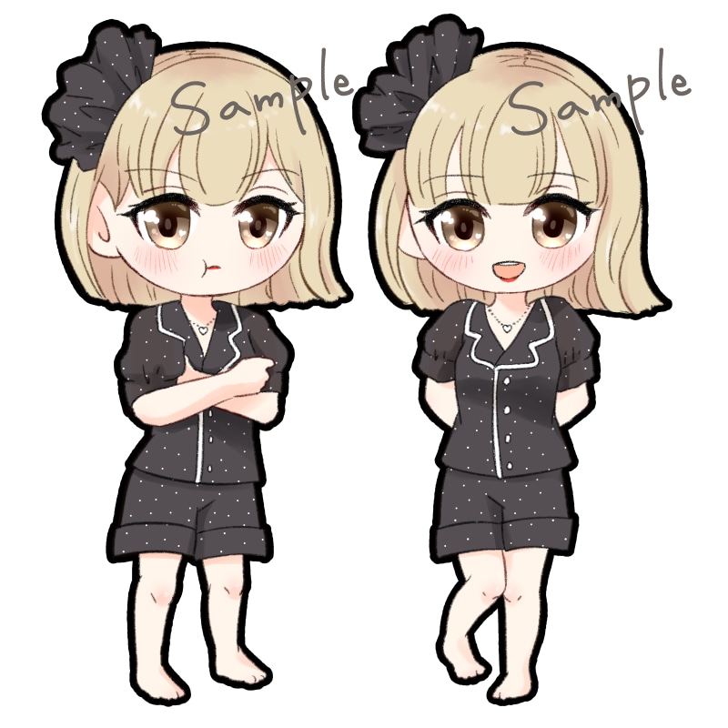 ふんわり可愛いミニキャラお描きします アイコン・グッズ・プレゼントにも！似顔絵も可能！ イメージ7