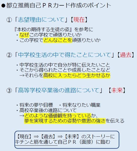 都立高校自己PRカード作成＆面接対策サポートします オリジナリティのあるストーリーで万全な面接の準備をしましょう イメージ1