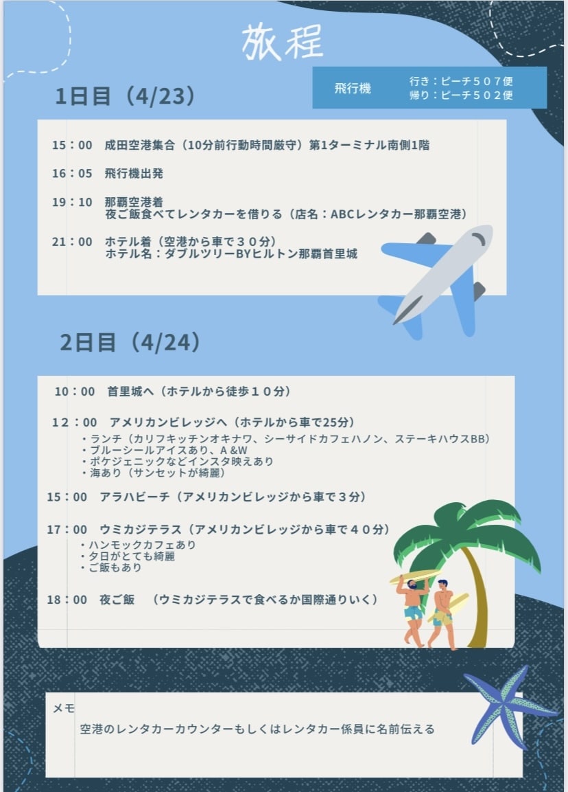 旅のしおり作成します オリジナル！世界に一つだけの旅の栞で旅行をもっと楽しく！！ イメージ3