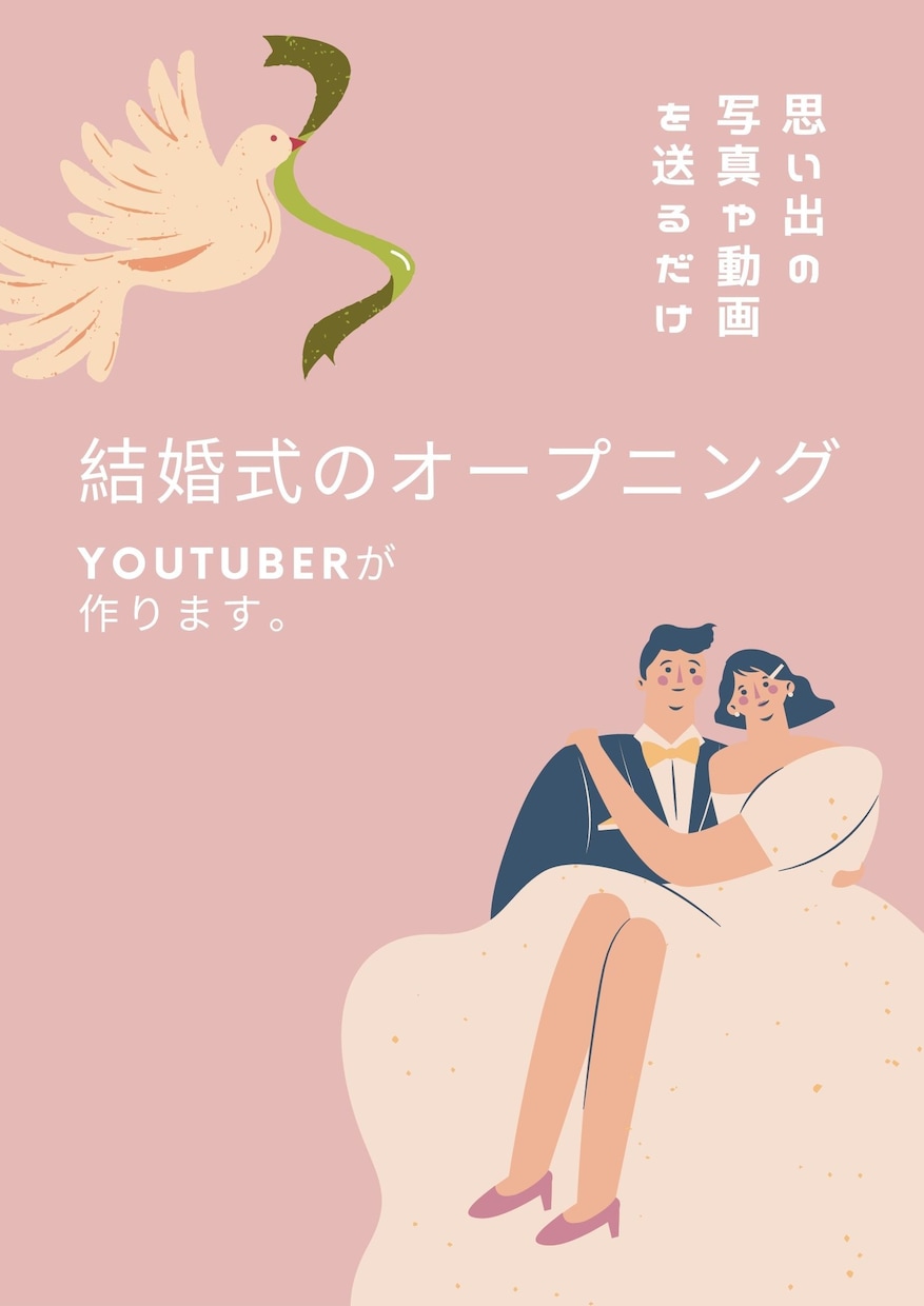 結婚式のオープニング代わりに作ります オープニング、余興、全てお任せください イメージ1