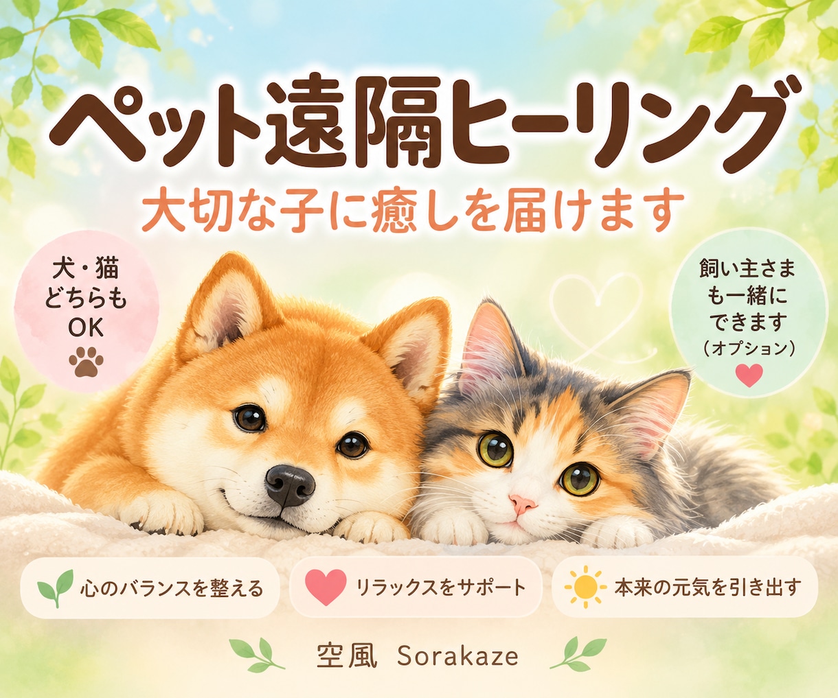 あなたの大切な子に癒しのヒーリングを届けます 地域猫を見守るヒーラーが心を込めてお届けします イメージ1