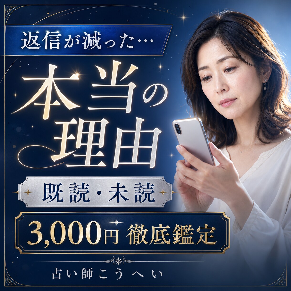 彼から返信が減った本当の理由を徹底鑑定します LINE・既読無視・未読無視・男性心理まで詳しく読み解きます イメージ1