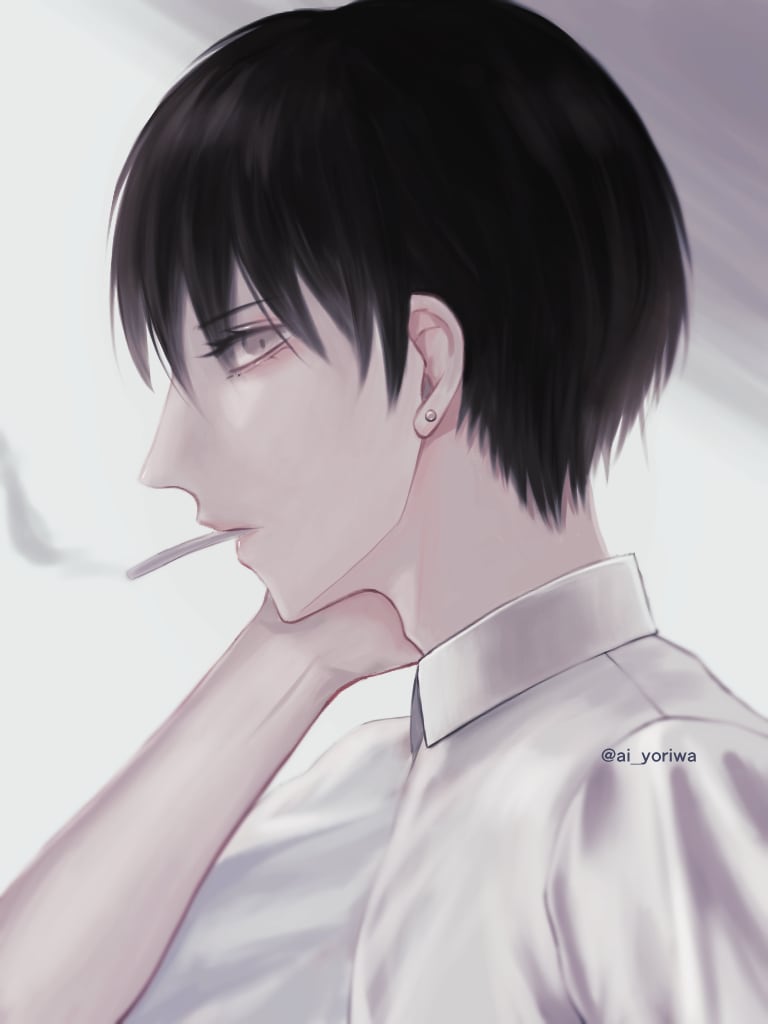色素薄め男子アイコンを描きます オリジナルの儚げ系男性のSNSアイコンを描きます イメージ6