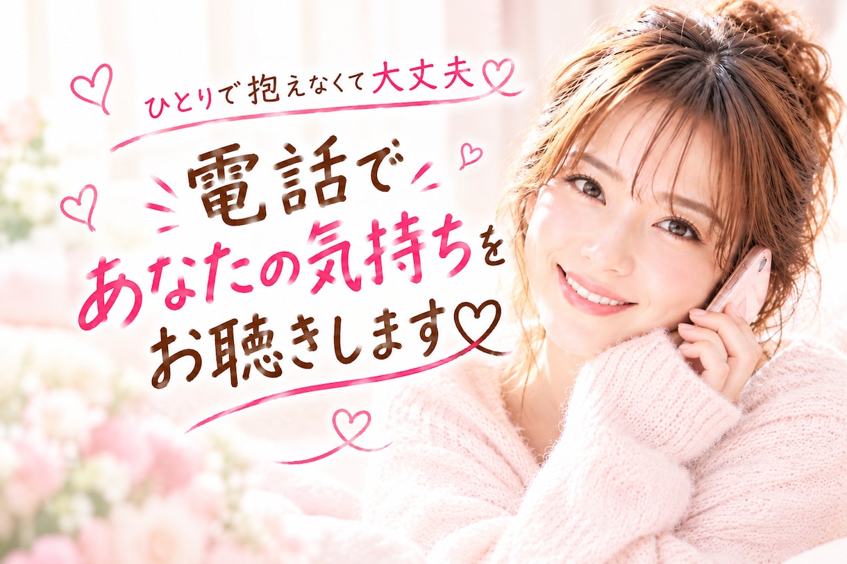現役セラピストが、じっくり何でもお聞ききします あなたが満足できるまで、しっかりお話伺います イメージ1