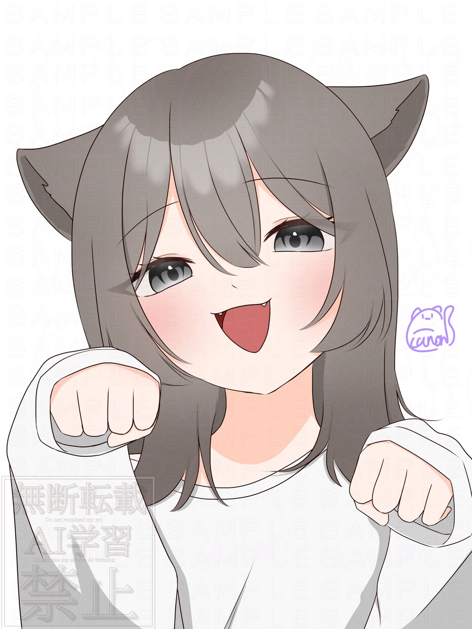 バストアップのイラスト描きます お顔回りがアップのイラストお描きします！ イメージ1
