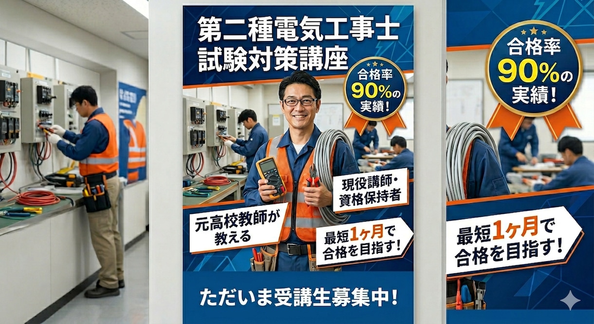 実際に高校で教師をしていた私が電気工事士教えます 最短1ヶ月で筆記試験絶対合格！ イメージ1