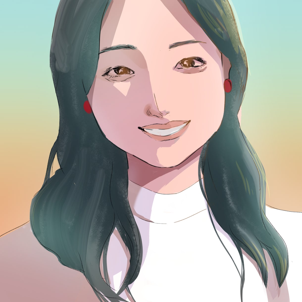 似顔絵お描きします 映画のワンシーンのような肖像です。アイコンにも！ イメージ4