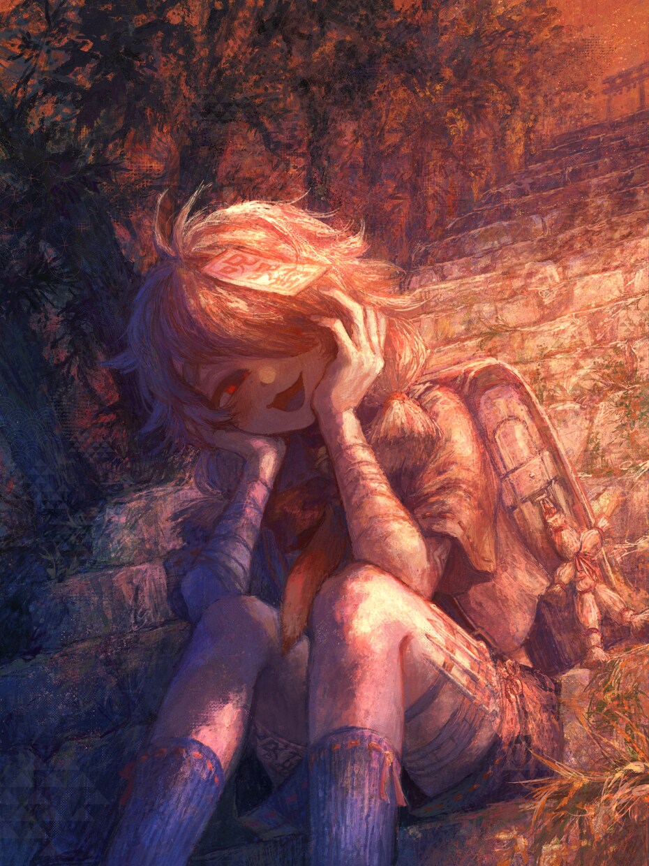 商用可◎厚塗り風のキャラクター、一枚絵を制作します 男女キャラ/背景/アイコン/MV絵/配信サムネ/歌ってみた イメージ7