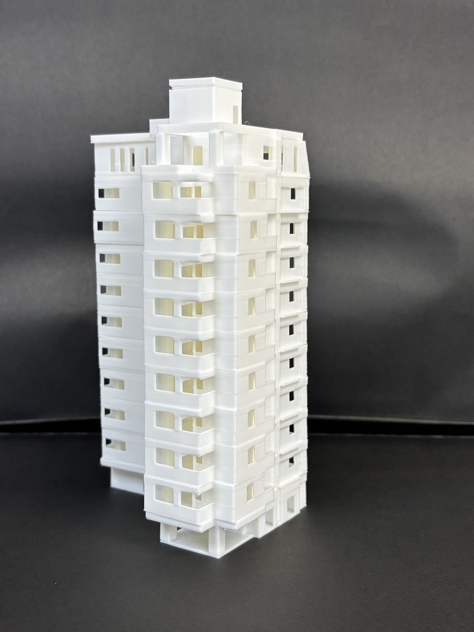CADから3Dプリンターで建築模型作成します 施工図のプロがホワイト模型を作成！施主様へのプレゼンなどに イメージ2