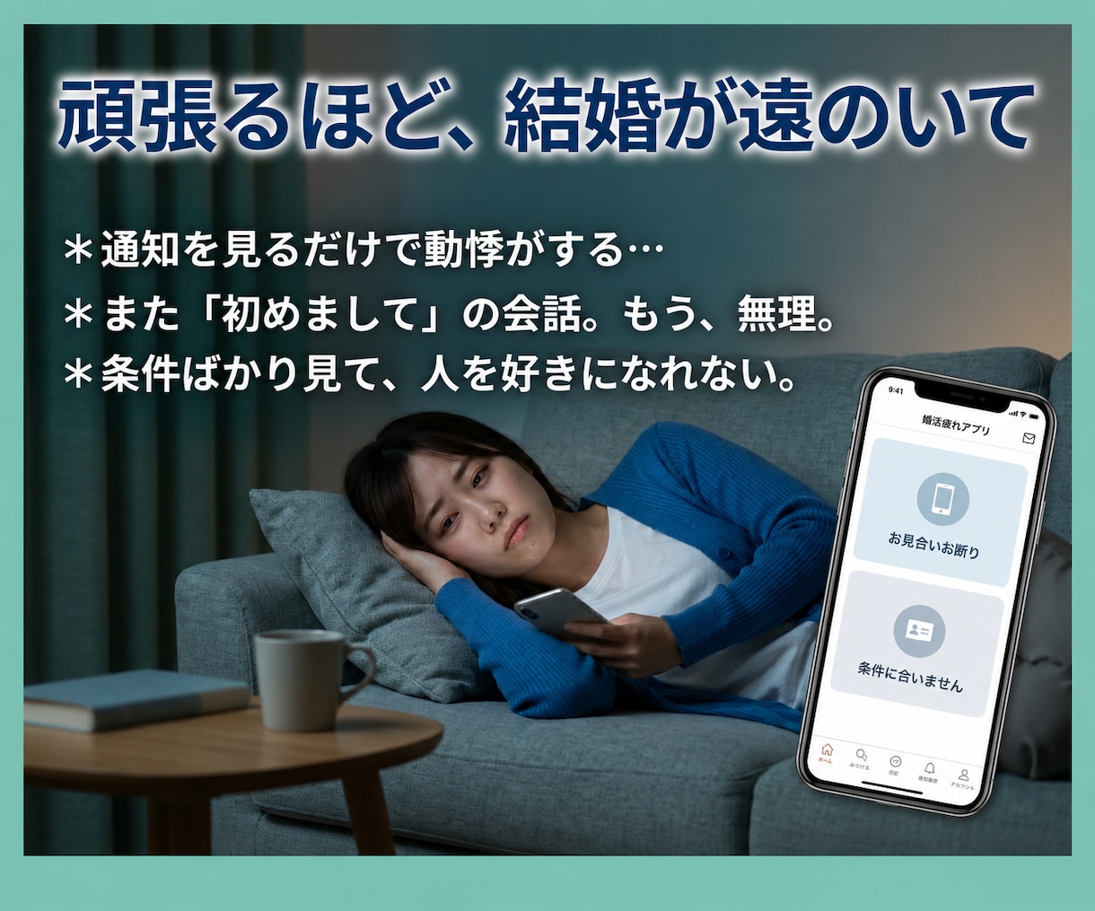 アプリ疲れ専門！「婚活デトックス」で心を整えます 頑張るのをやめるから結婚が近づく。アプリ疲れの心の毒出し相談 イメージ2