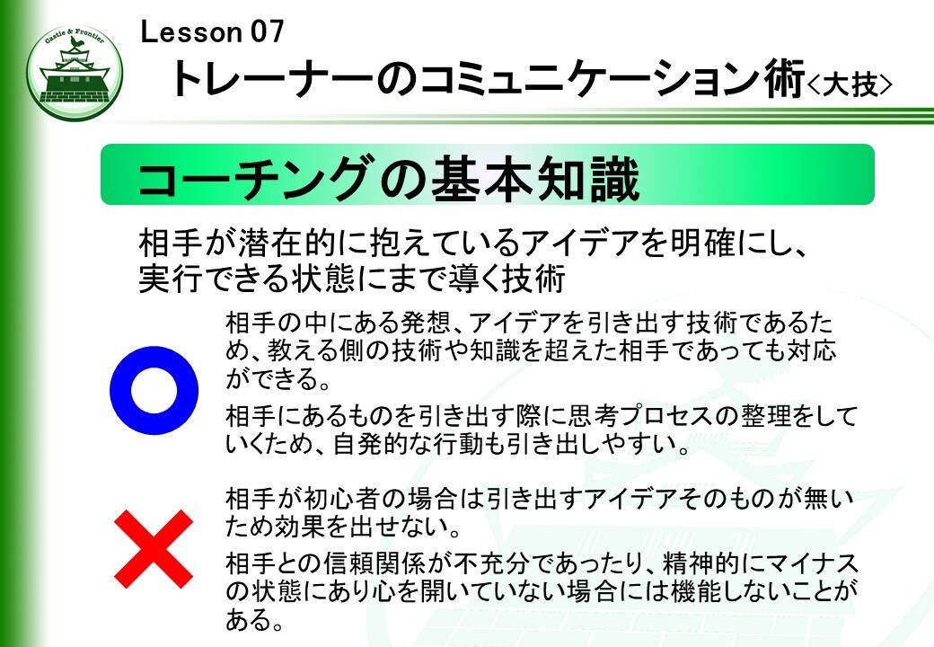 社内研修「トレーナー初級研修④」を提供します そのままでも使える台本付きパワーポイントデータです。 イメージ6