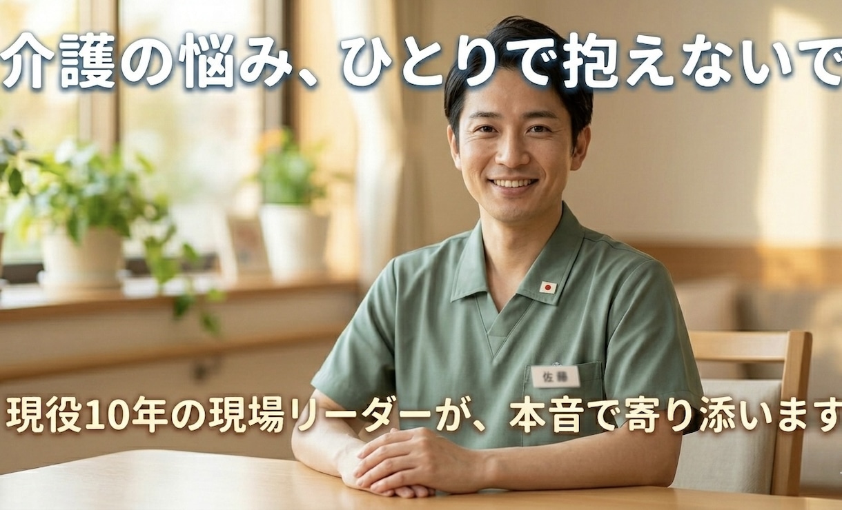 現場リーダー件今年ケアマネ合格の私が話を聞きます 家族介護でどうしたらいいかわからない、悩みや愚痴など聞きます イメージ1