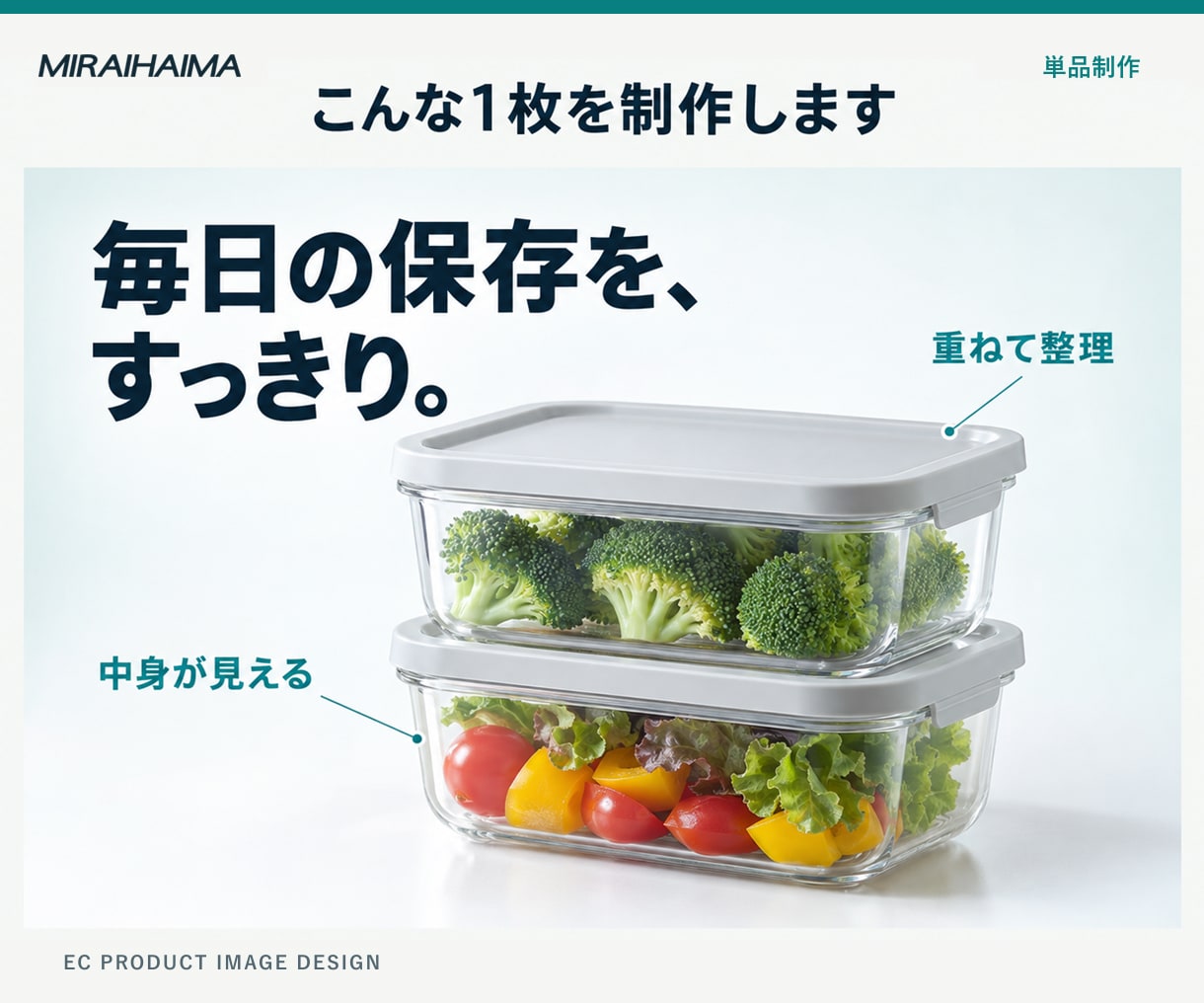 EC商品紹介画像を1枚からデザインします 写真と説明内容から、掲載できる商品紹介画像へ イメージ2