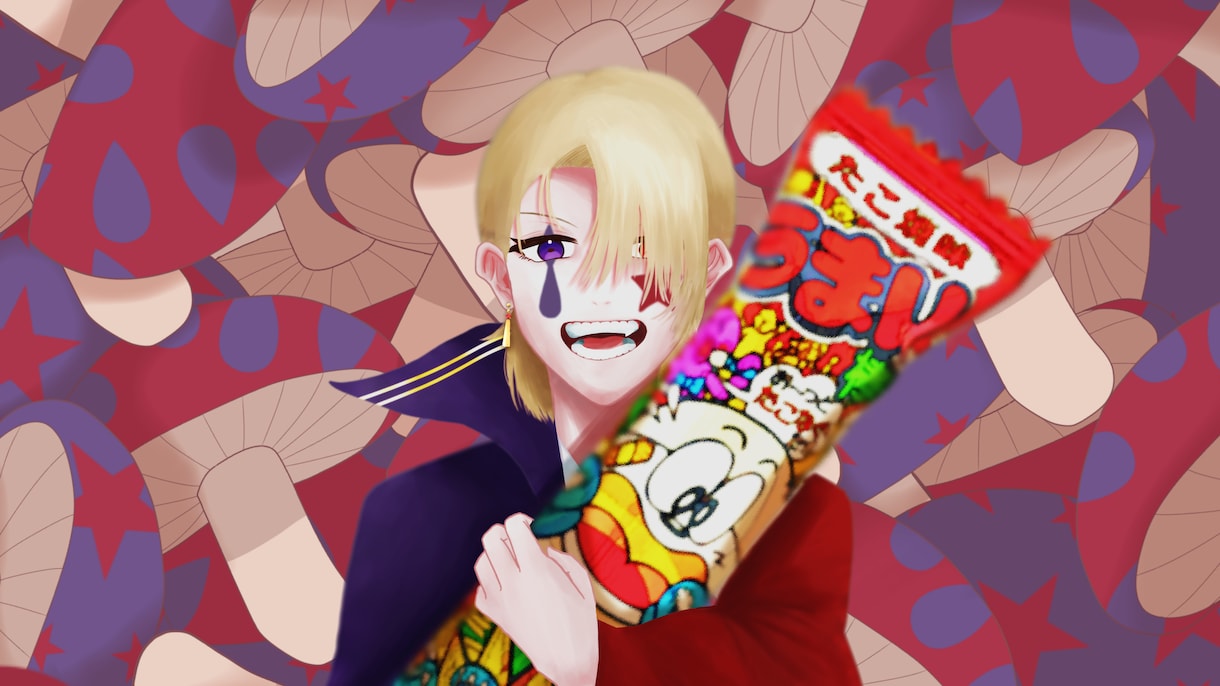 アイコンやサムネ等かっこいいイラスト描きます 厚塗り風/ダークな雰囲気中心！キャラビジュ可！爆速納品可！ イメージ4