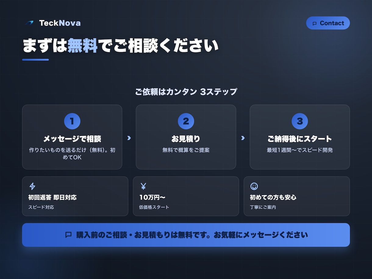 低価格でアプリ・Webサイトを開発します 個人・小規模向け／初めての方も安心。まずは小さく公開 イメージ7
