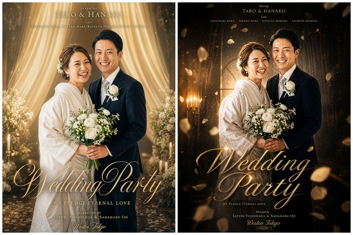インパクト絶大★ウエルカムボード★の作成を承ります 有名ポスター多数撮影｜御結婚二次会用・招待用SNS用として♪ イメージ8