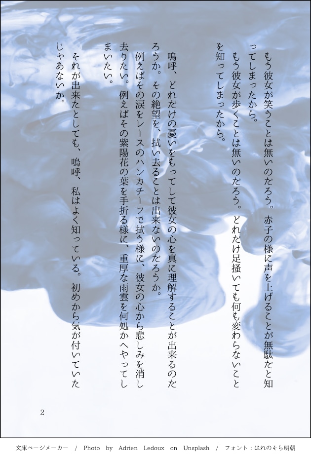 ご要望に沿って小説・SSの執筆します 仄暗いテイストが得意です。百合も然り。 イメージ3