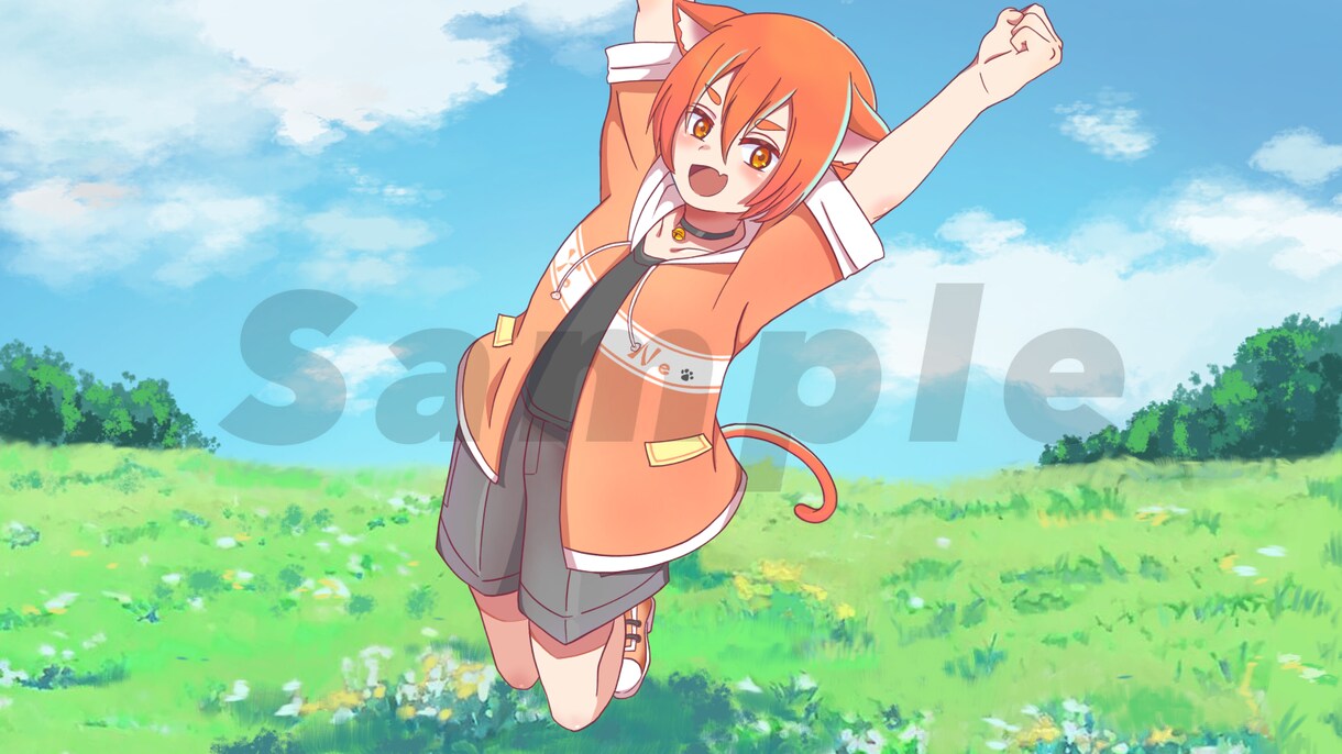 歌ってみた動画のイラスト描きます 素敵なサムネイルにしてみせます！ イメージ3