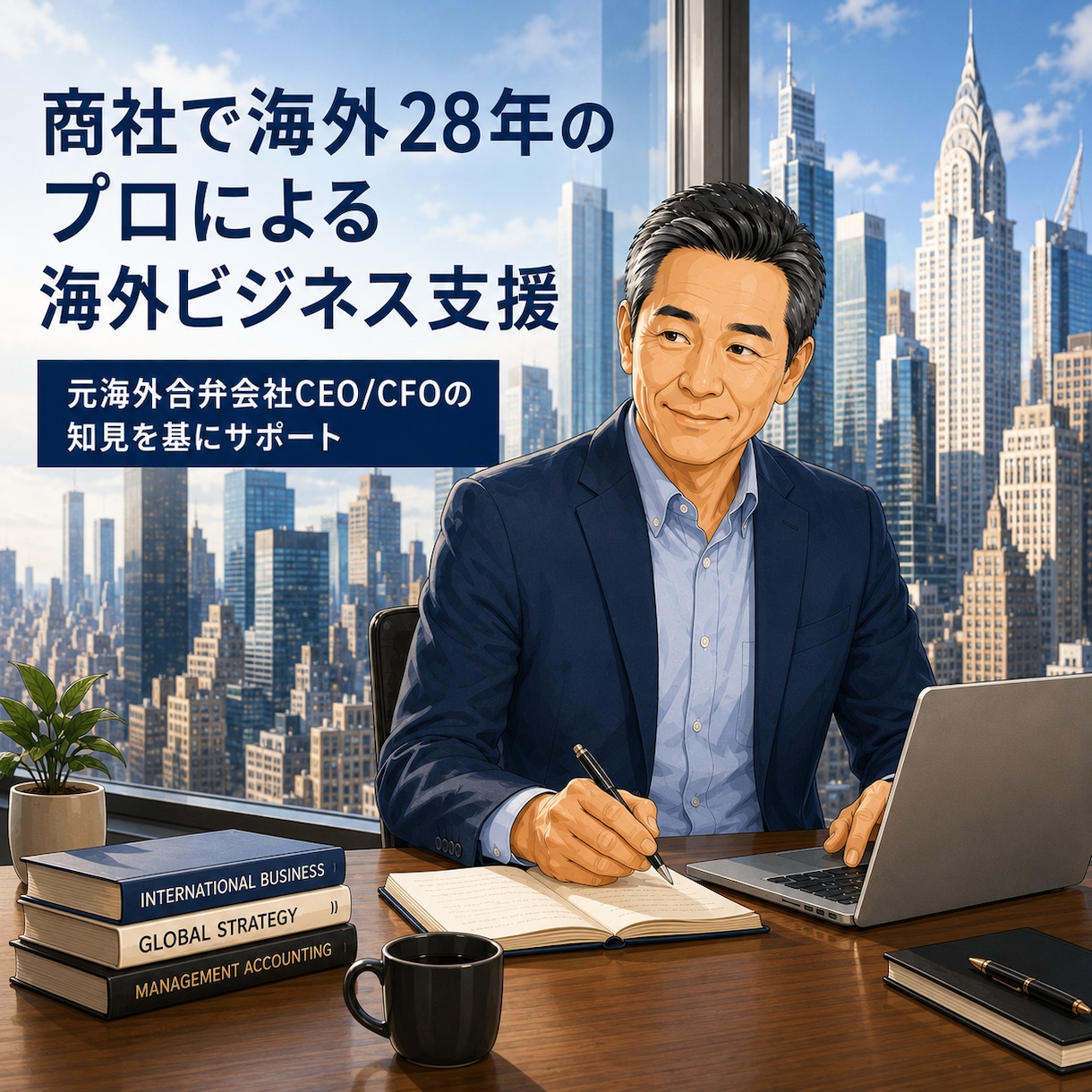 商社で海外28年のプロが海外ビジネスを支援します 元海外合弁会社CEO/CFOの知見を基にサポートします イメージ1