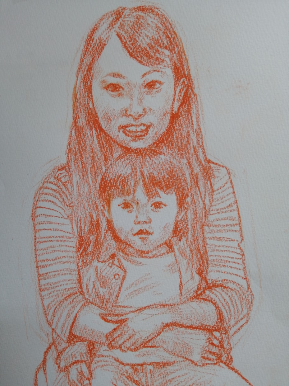 人物やペットなど特徴を捉えて描きます 優しいタッチで、鉛筆や色鉛筆など生き生きと表現します。 イメージ4