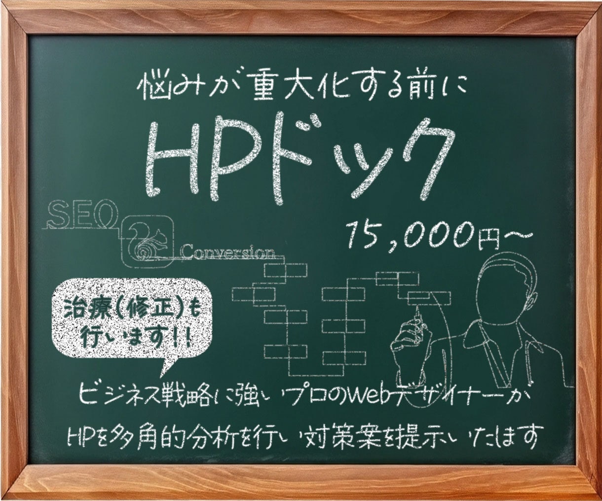 URLだけでも大丈夫！ホームページの今を分析します ビジネス戦略に強いプロのWebデザイナーがHPを多角的分析！ イメージ1