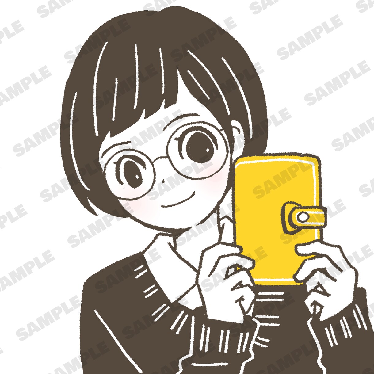 シンプルでポップなかわいいイラスト作成します 可愛いけれど可愛すぎない、普通に可愛いイラストです イメージ3