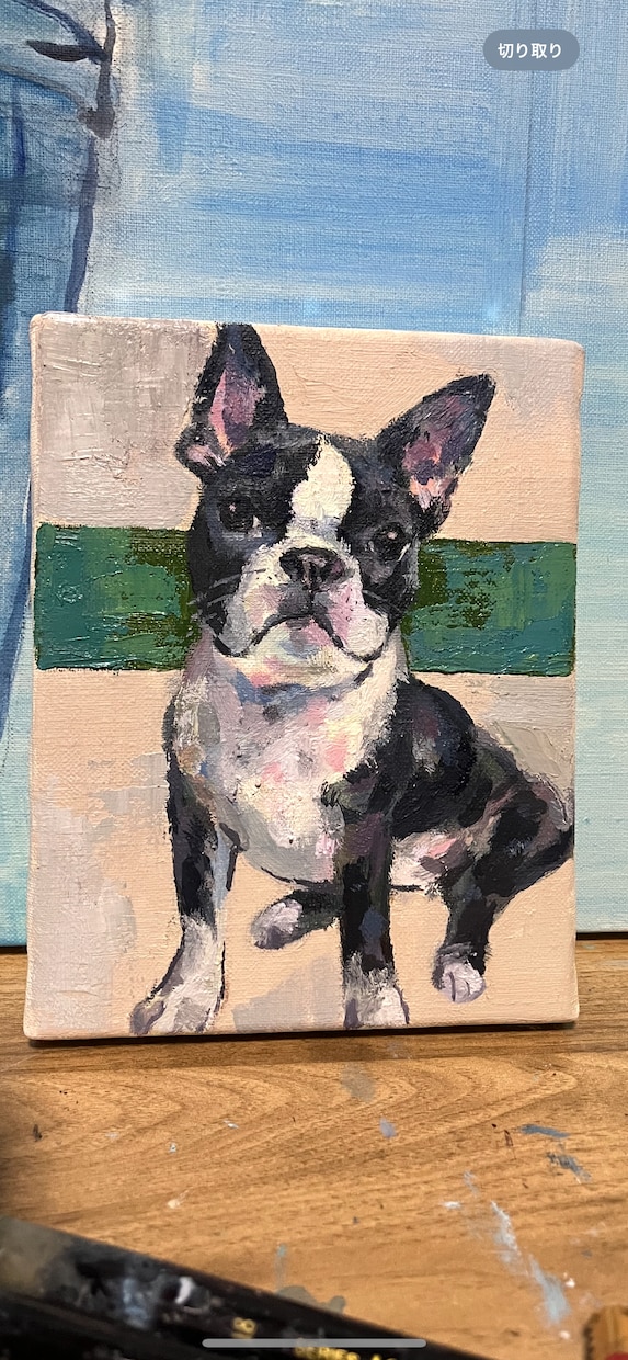 油絵で愛犬、猫、ウエディングボードの制作をします 油絵DUOを使いキャンバスでの作成です気持ちを込め描きます イメージ1