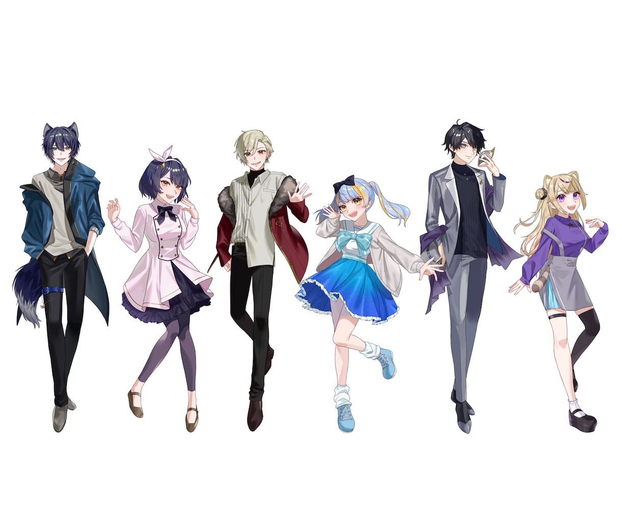 目を惹くキービジュアル、立ち絵作成します テンプレートを記入するだけでご希望に合う1枚を イメージ2