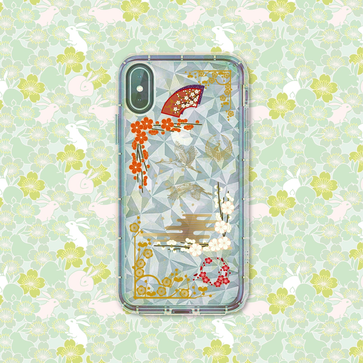 ハンドメイドダイヤモンドケースあります ダイヤモンドケースは柔らかくスマホの色が反映されて綺麗です イメージ6