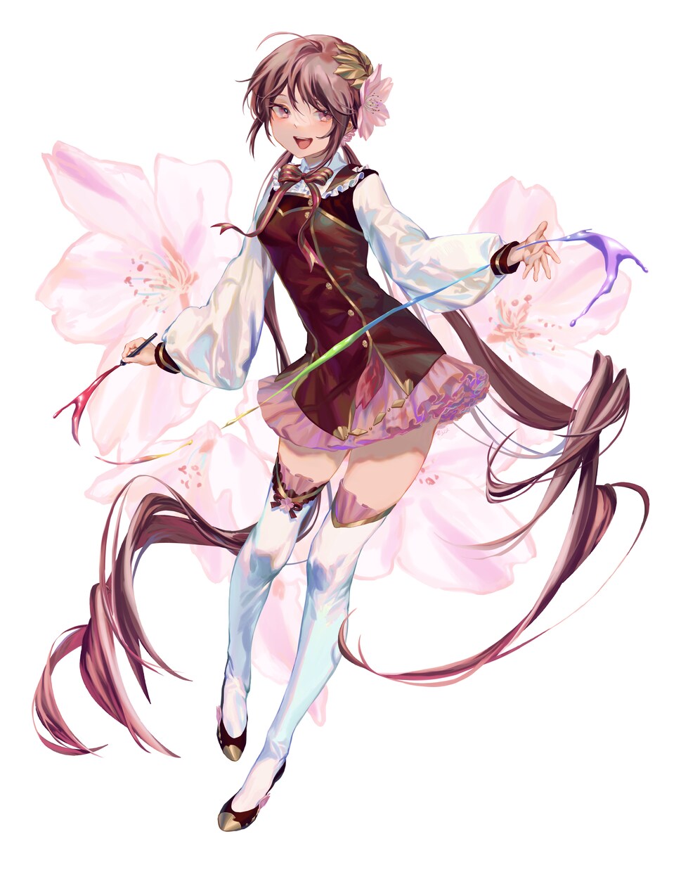 華やかで躍動感のあるキャラクターイラスト制作します vtuberさんおすすめ！SSRキャラ風のリッチな立ち絵 イメージ9
