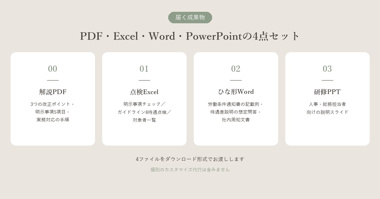 パート・有期の10月法改正に対応します 10月1日施行。通知書の追記1項目、済んでいますか イメージ4