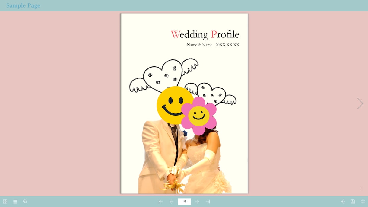 結婚プロフィール冊子を感動の電子ブックに変換します 特別な日を永遠に残す！美しいめくれる電子ブック変換サービス イメージ2