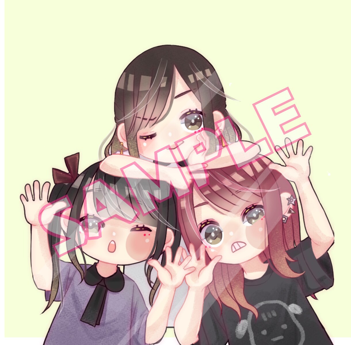 似顔絵、イラストアイコン描きます 似顔絵やキャラクター(版権不可)アイコン描きます！ イメージ4