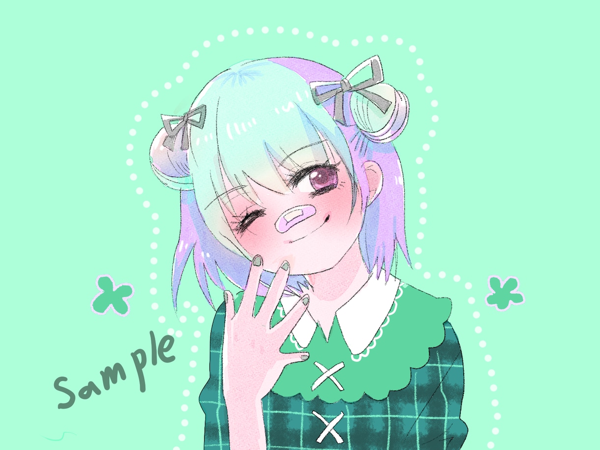 ふんわりしたイラスト描きます ふんわりして癒されるイラストを描きます！ イメージ1