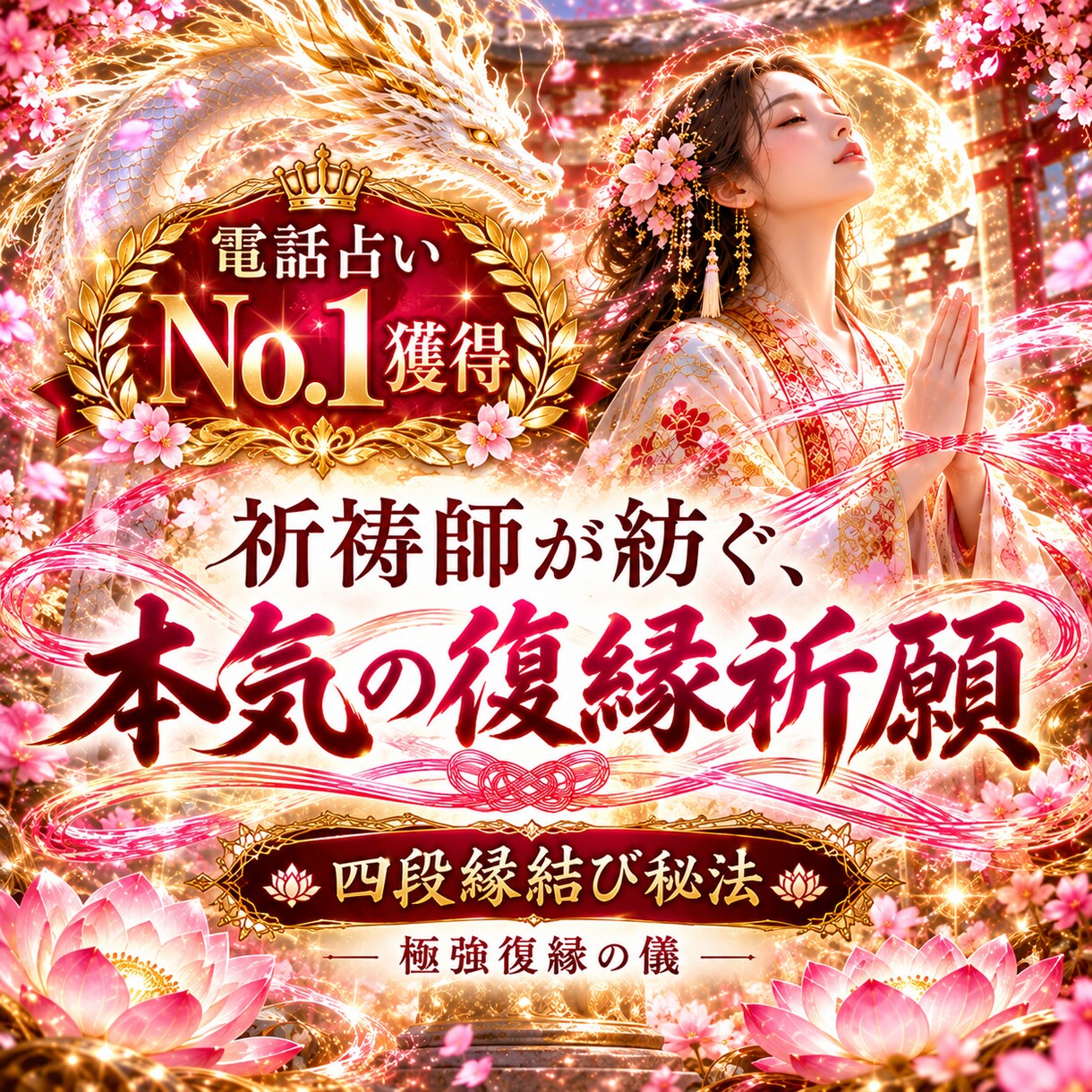 もう一度あの人と結ばれたい…祈祷師が叶えます あなただけの特別祈願を四段階に分けて心を込めて祈願いたします イメージ2